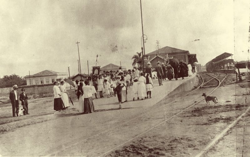 Estação de Jacareí em 1902