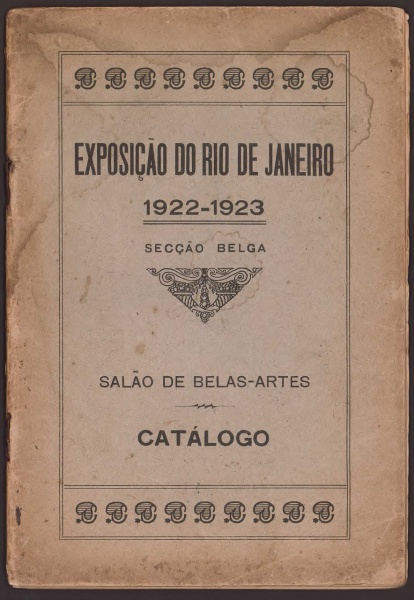 Exposição Rio de Janeiro 1922 seção da Bélgica