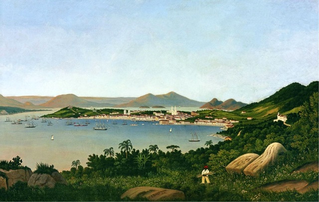 Pintura Joseph Brüggemann - Vista do Desterro, c. 1867