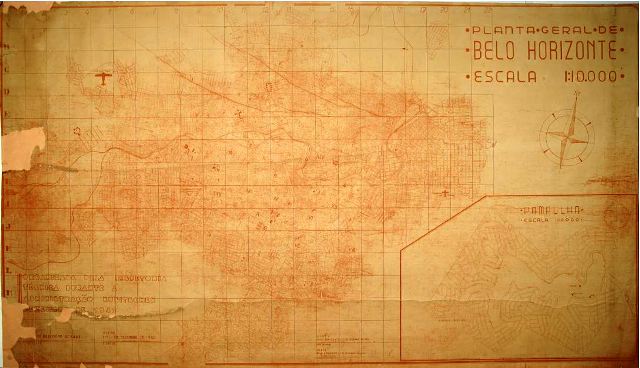 Planta Belo Horizonte 1942 - Raphael Hardy - MHAB