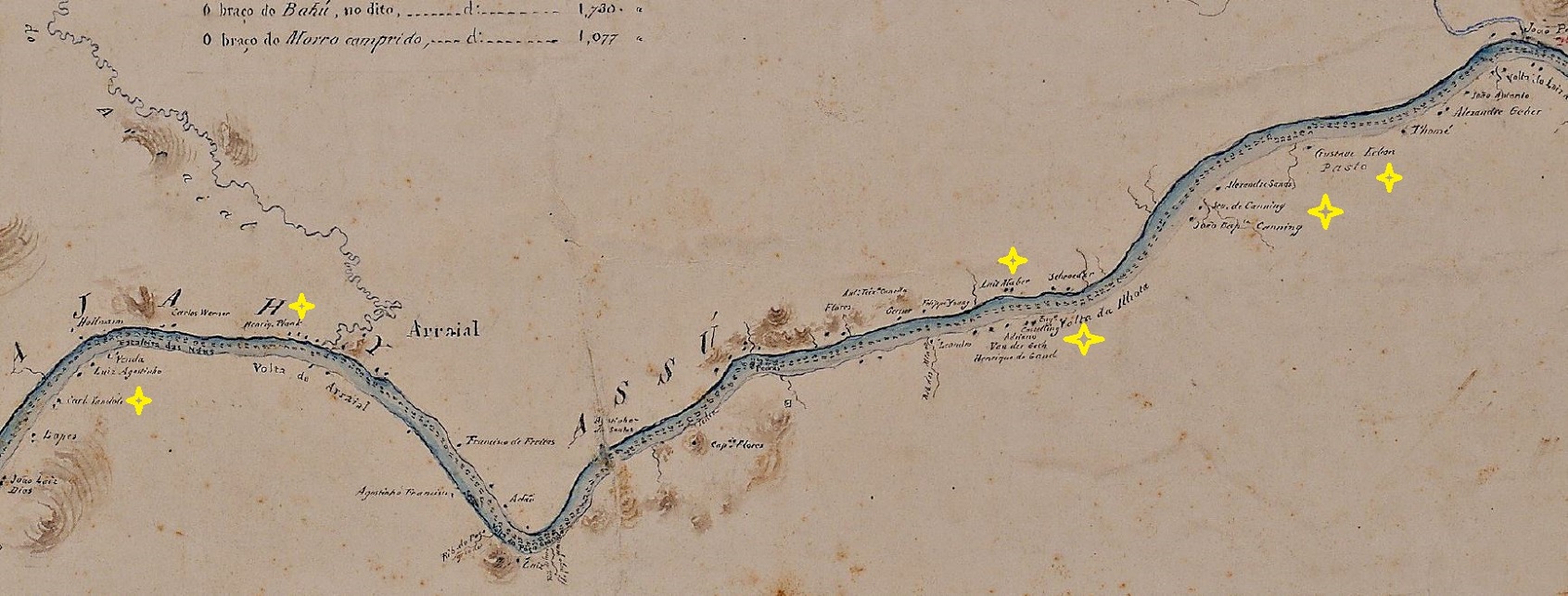 Ilhota Rio Itajaí-Açu em 1858