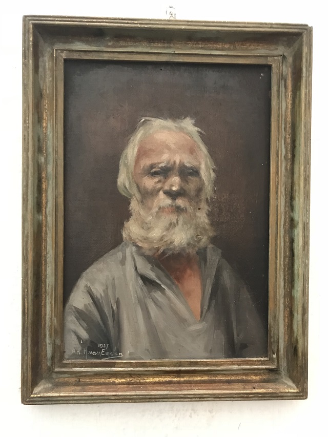 Van Emelen pintura Homem com barba branco