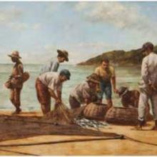 Van Emelen Pescadores dobrando redes
