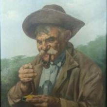 Van Emelen Velho fumando 1901