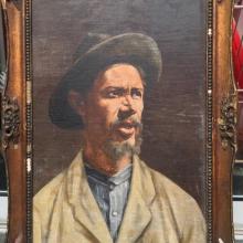 Adrien van Emelen pintura Caipira com chapeu