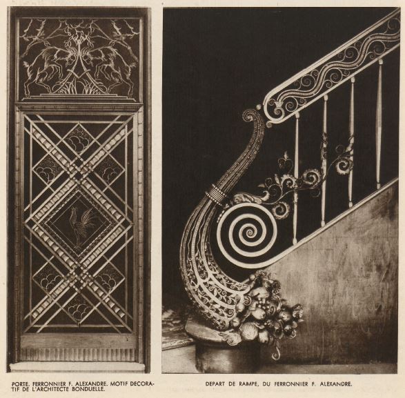 Alexandre Ferronnerie d'Art 1933 arq Bonduelle