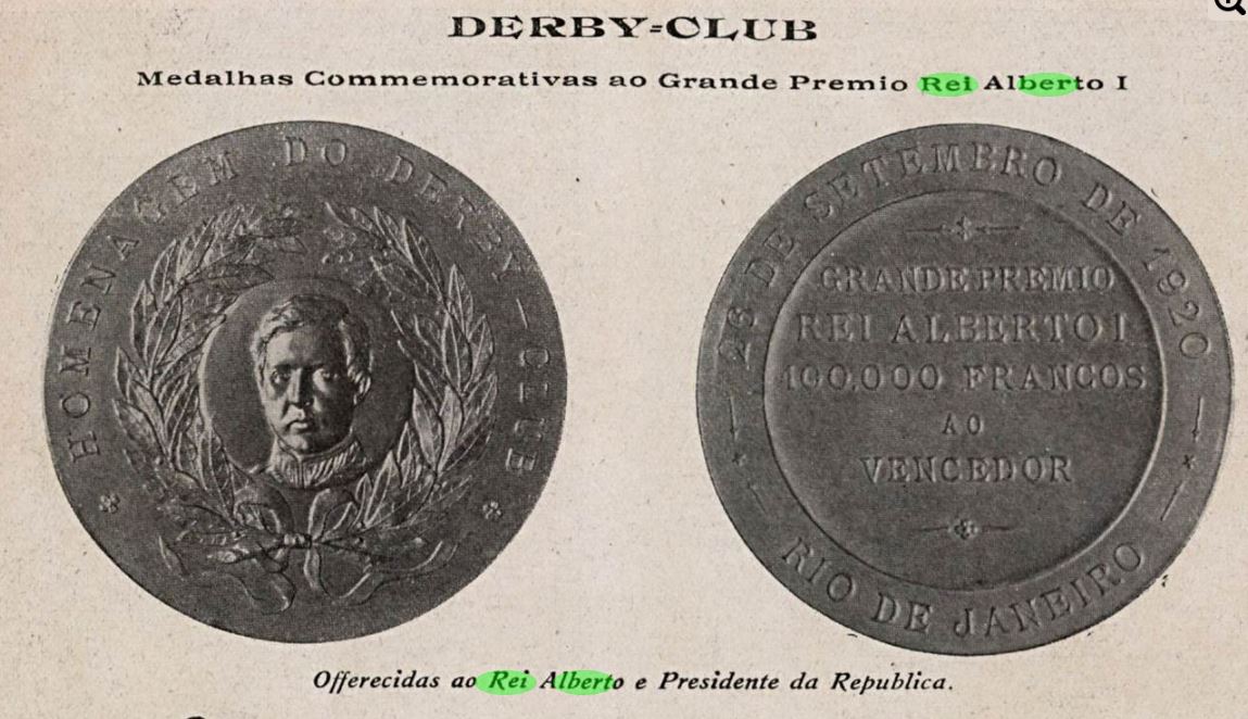 Rei Alberto Careta 641 Derby Club 19200926