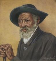 Van Emelen Adrien Old man with hat